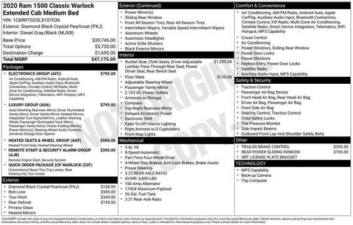 2020 RAM 1500 Classic SLT