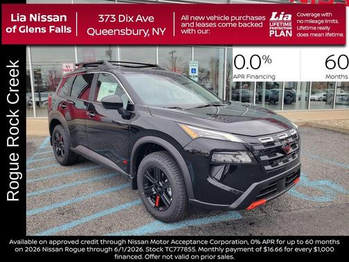 Black 2026 Nissan Rogue Rock Creek