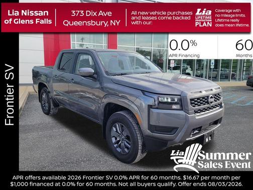 Gun Metallic 2026 Nissan Frontier SV