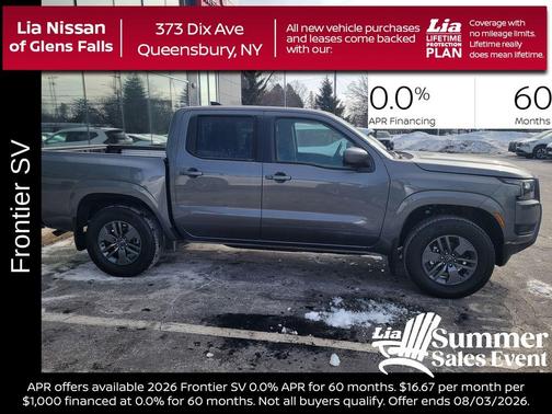 Gun Metallic 2026 Nissan Frontier SV