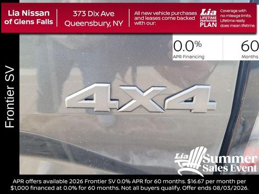 Gun Metallic 2026 Nissan Frontier SV