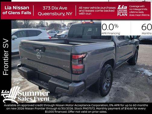 Gun Metallic 2026 Nissan Frontier SV