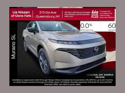 Champagne Silve 2026 Nissan Murano SL