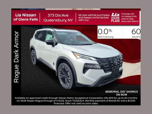 Everest White P 2026 Nissan Rogue Dark Armor