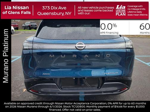 Aurora Blue Pea 2026 Nissan Murano Platinum