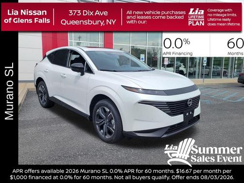 Pearl 2026 Nissan Murano SL
