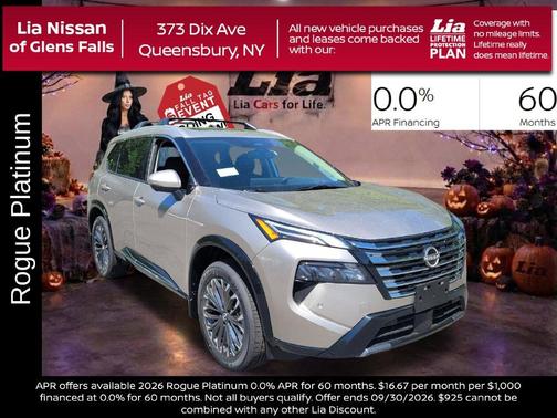 Champagne Silver 2026 Nissan Rogue Platinum