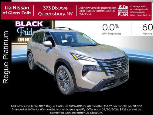 Champagne Silver 2026 Nissan Rogue Platinum
