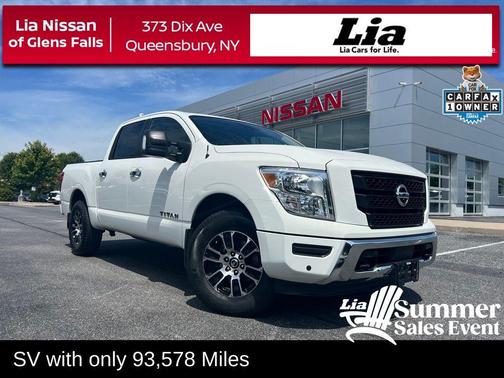 Glacier White 2021 Nissan Titan SV