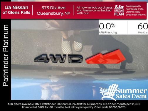 Gun Metallic 2026 Nissan Pathfinder Platinum