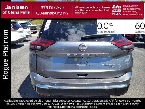Gun Metallic 2026 Nissan Rogue Platinum