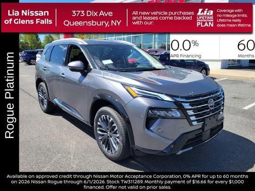Gun Metallic 2026 Nissan Rogue Platinum