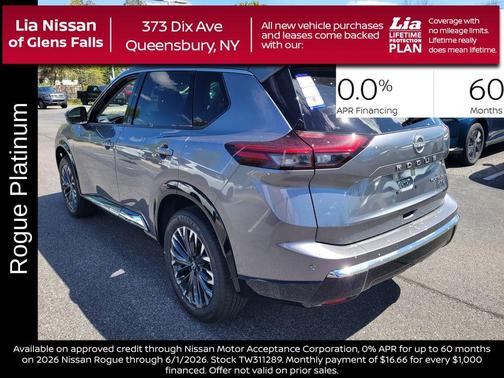 Gun Metallic 2026 Nissan Rogue Platinum