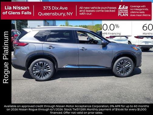 Gun Metallic 2026 Nissan Rogue Platinum