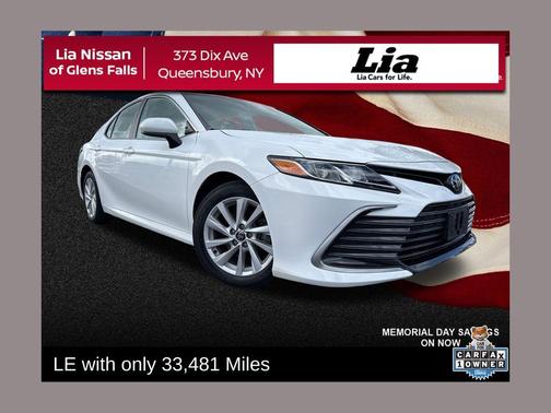 White 2022 Toyota Camry LE