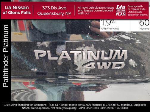 2026 Nissan Pathfinder Platinum