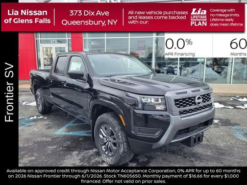 Black 2026 Nissan Frontier SV