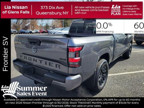 Gun Metallic 2026 Nissan Frontier SV