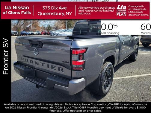 Gun Metallic 2026 Nissan Frontier SV