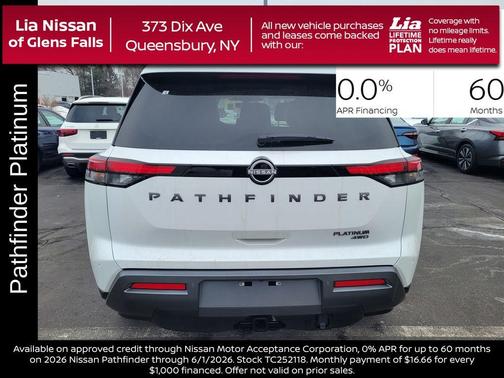 Everest White P 2026 Nissan Pathfinder Platinum