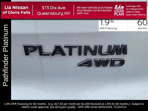 2026 Nissan Pathfinder Platinum