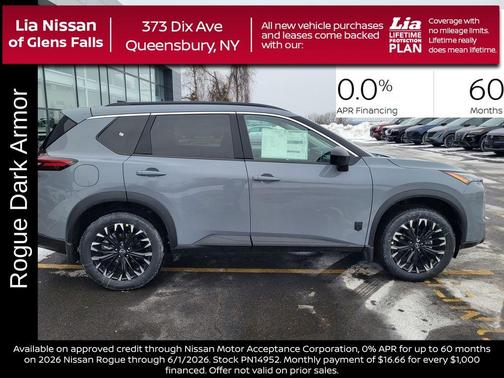 Boulder Gray Metallic 2026 Nissan Rogue Dark Armor