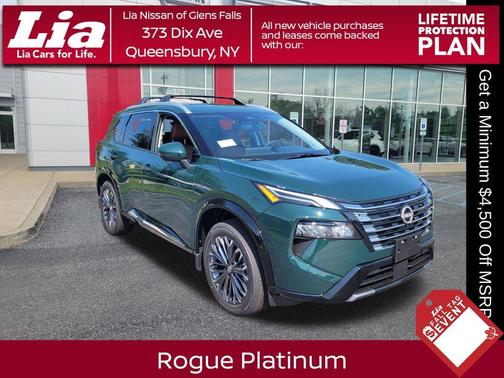 Obsidian Black 2026 Nissan Rogue Platinum