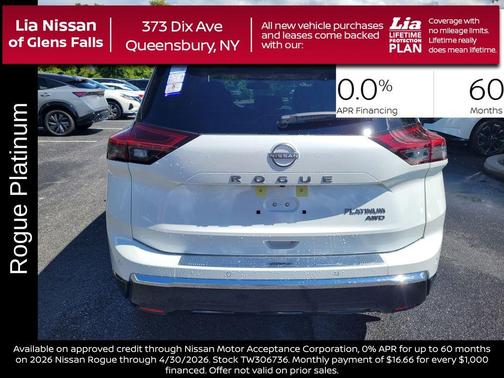 2026 Nissan Rogue Platinum