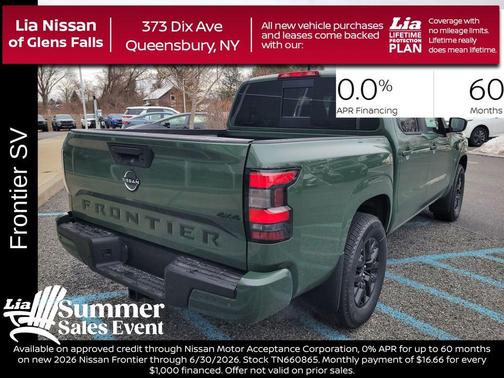 Green 2026 Nissan Frontier SV