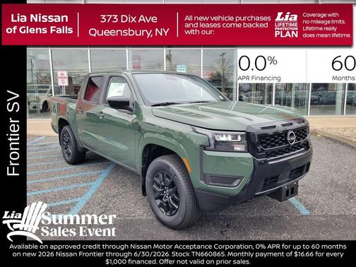 Green 2026 Nissan Frontier SV