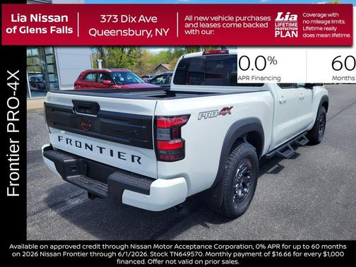 Glacier White 2026 Nissan Frontier PRO-4X