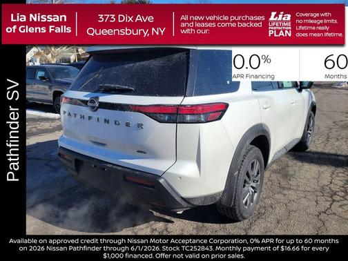 Everest White P 2026 Nissan Pathfinder SV