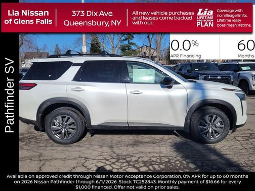 Everest White P 2026 Nissan Pathfinder SV
