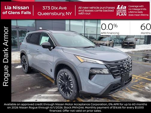 Boulder Gray Metallic 2026 Nissan Rogue Dark Armor