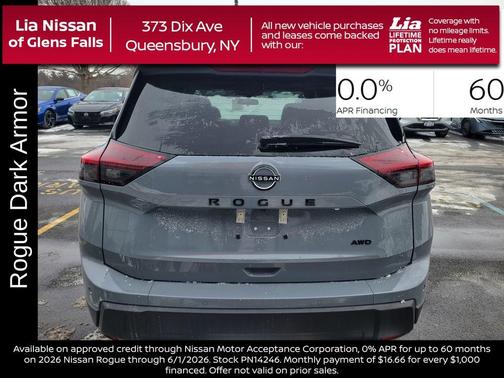 Boulder Gray Metallic 2026 Nissan Rogue Dark Armor
