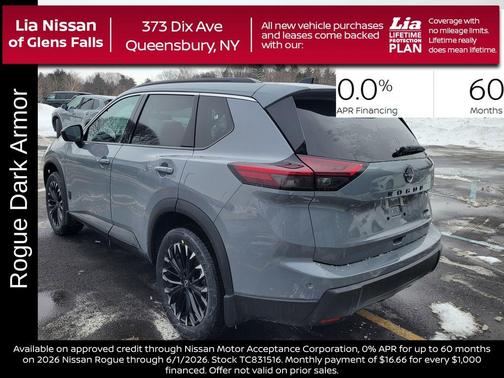 Boulder Gray Metallic 2026 Nissan Rogue Dark Armor