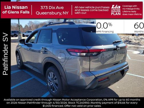 Gun Metallic 2026 Nissan Pathfinder SV