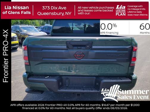 Tactical Green Metallic 2026 Nissan Frontier PRO-4X