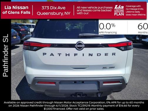 Everest White P 2026 Nissan Pathfinder SL