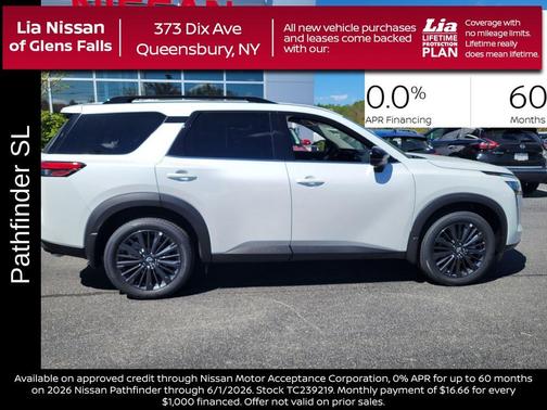 Everest White P 2026 Nissan Pathfinder SL