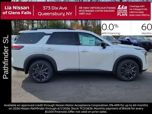 Everest White P 2026 Nissan Pathfinder SL