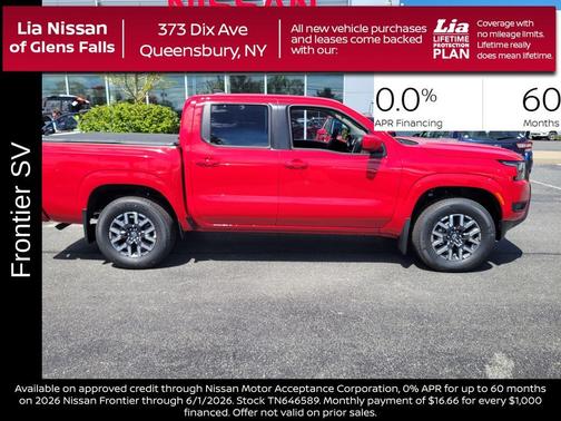 Red Alert 2026 Nissan Frontier SV
