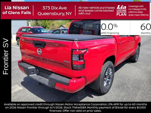 Red Alert 2026 Nissan Frontier SV