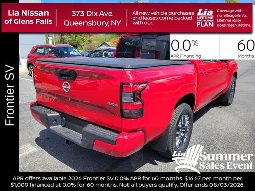 Red Alert 2026 Nissan Frontier SV