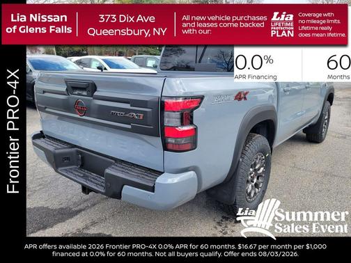 Boulder Gray Metallic 2026 Nissan Frontier PRO-4X w/R Package