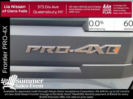 Boulder Gray Metallic 2026 Nissan Frontier PRO-4X w/R Package