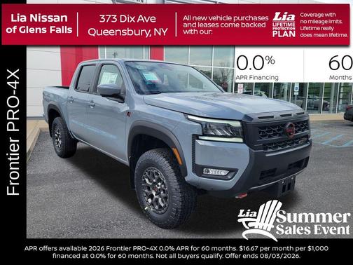 Boulder Gray Metallic 2026 Nissan Frontier PRO-4X w/R Package