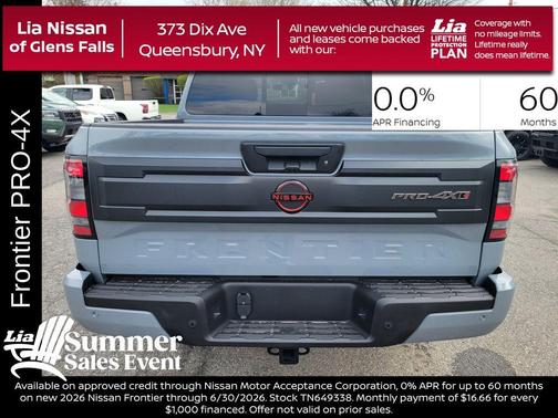 Boulder Gray Metallic 2026 Nissan Frontier PRO-4X w/R Package