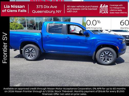 Bluestone Pearl 2026 Nissan Frontier SV