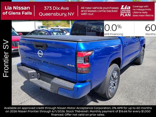 Bluestone Pearl 2026 Nissan Frontier SV